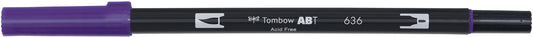 TOMBOW Dual Brush Pen ABT 636 imperial purple