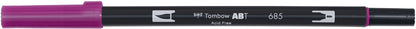 TOMBOW Dual Brush Pen ABT 685 deep magenta
