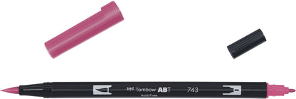 TOMBOW Dual Brush Pen ABT 743 hot pink