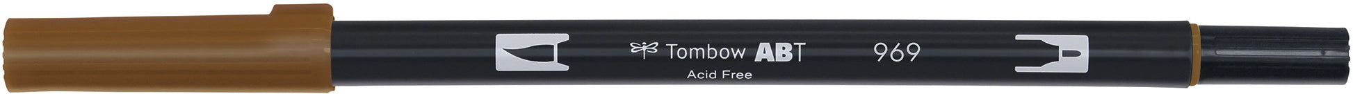 TOMBOW Dual Brush Pen ABT 969 chocolate