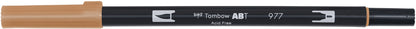 TOMBOW Dual Brush Pen ABT 977 saddle brown