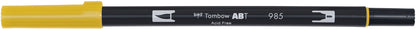 TOMBOW Dual Brush Pen ABT 985 chromgelb