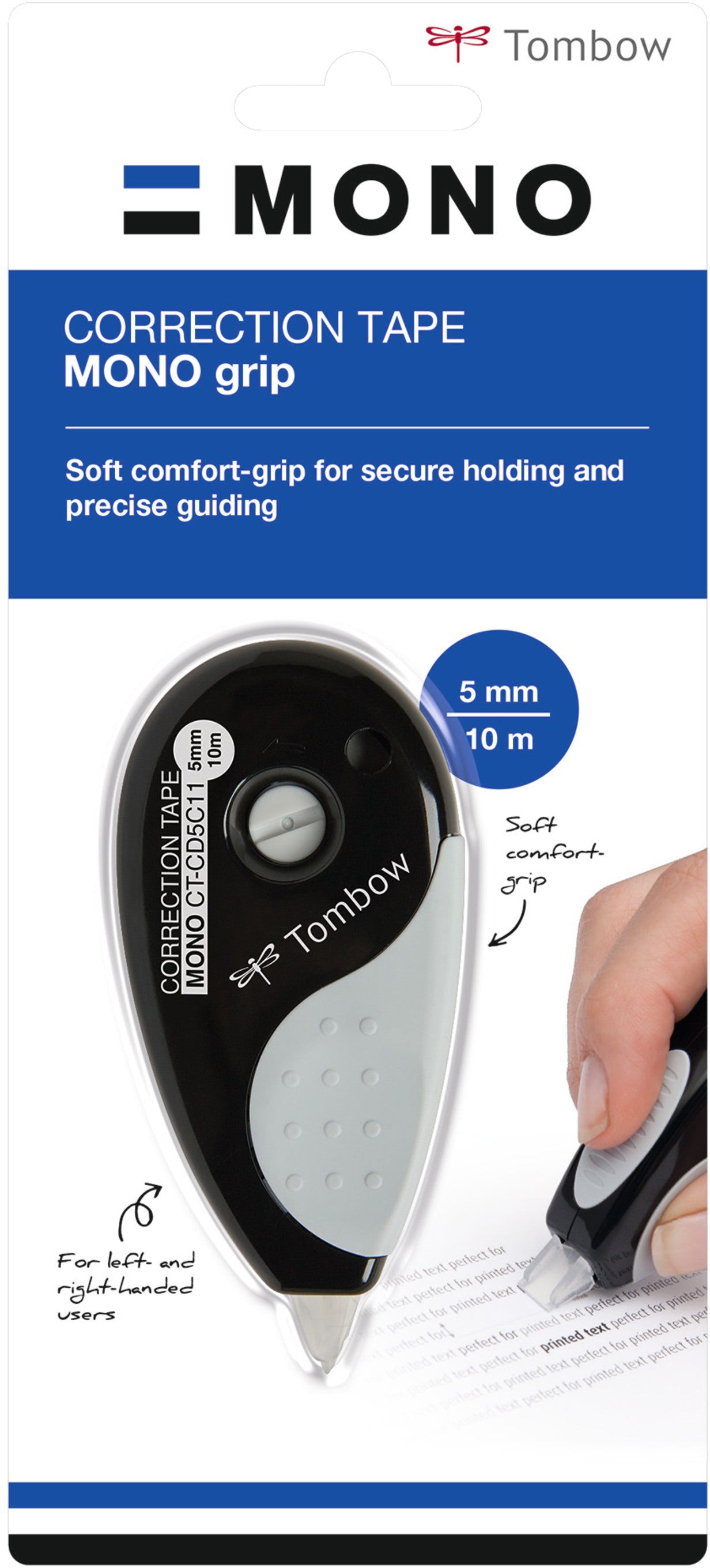 TOMBOW Korreturroller Mono CT-CD5C11 5mmx10m schwarz/grau