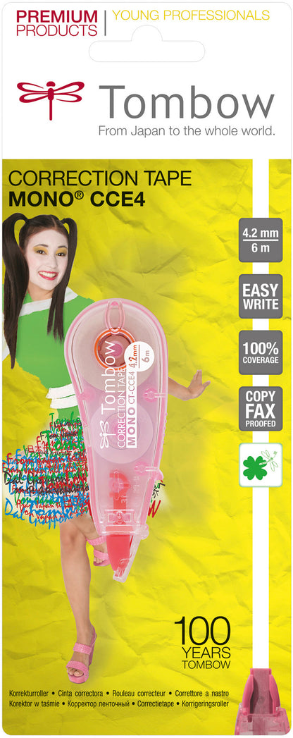 TOMBOW Korrekturroller 4,2mm CTCCE4PKB MONO Micro, rosa