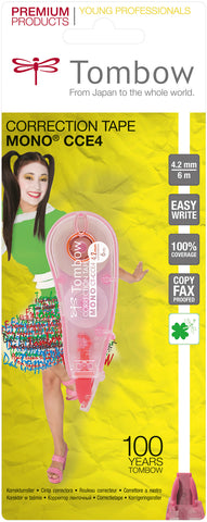 TOMBOW Korrekturroller 4,2mm CTCCE4PKB MONO Micro, rosa