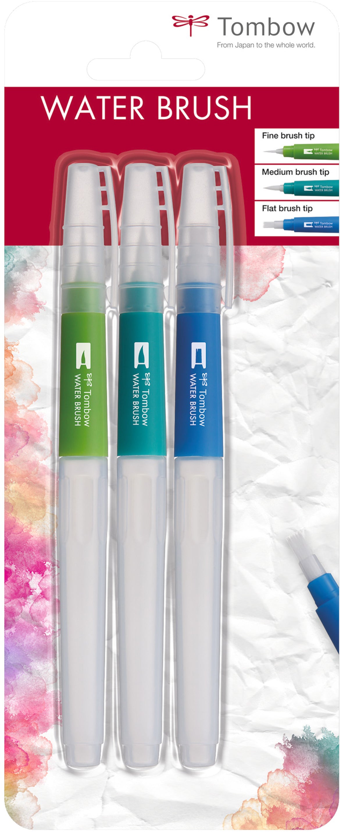 TOMBOW Wassertankpinsel WB-3P Set, 3 Stück