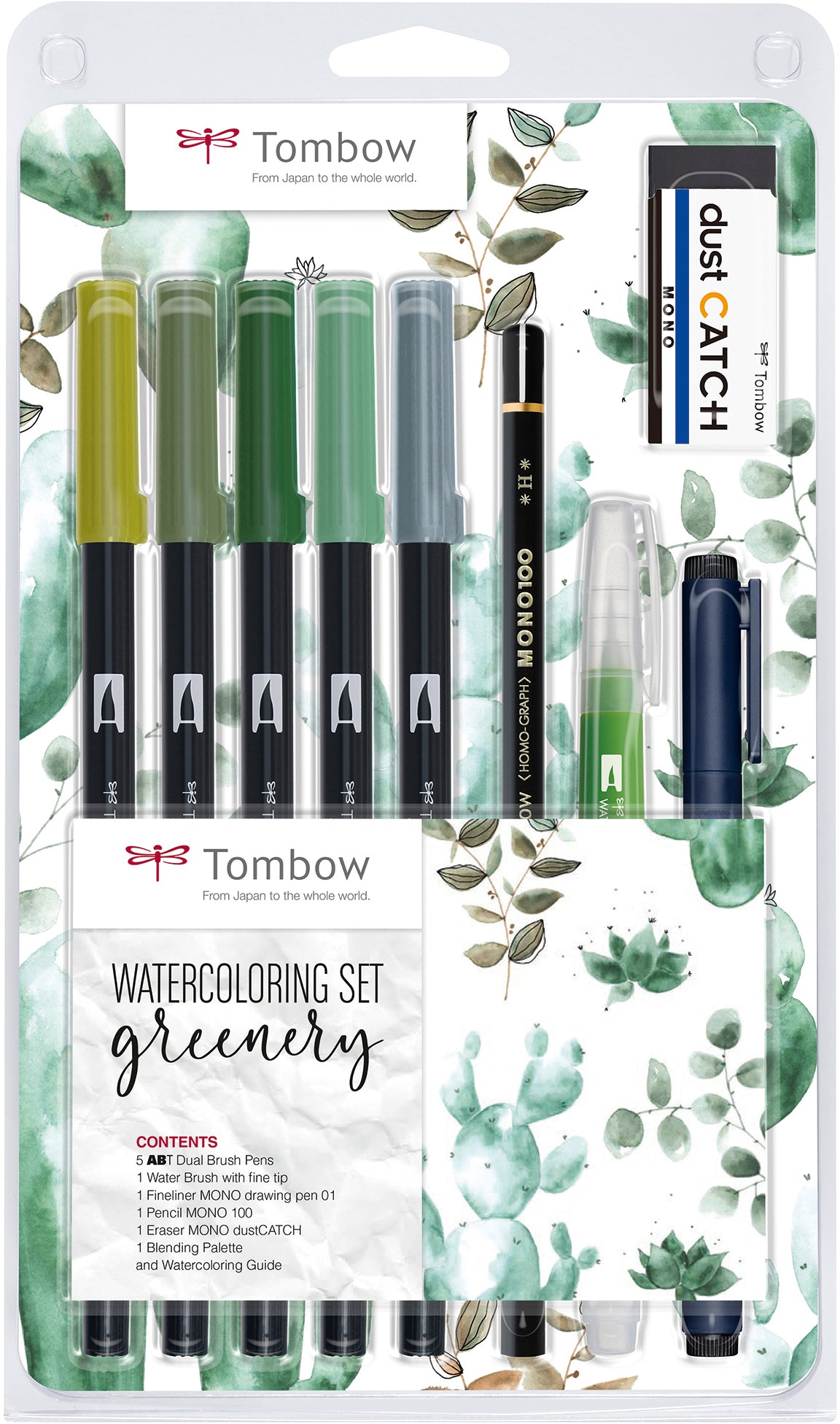 TOMBOW Watercolor Set WCS-GR Greenery