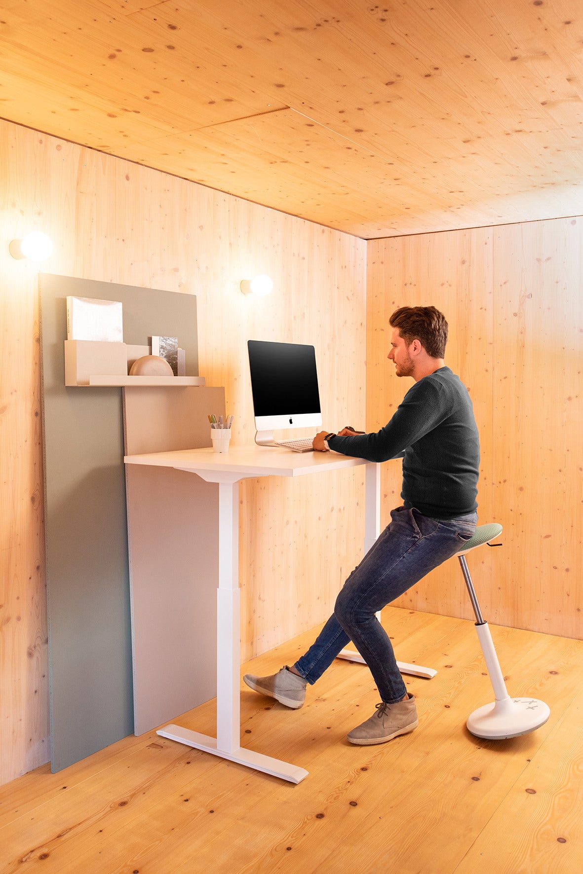 TOPSTAR Hubtischgestell E-Table TGV2UV grau