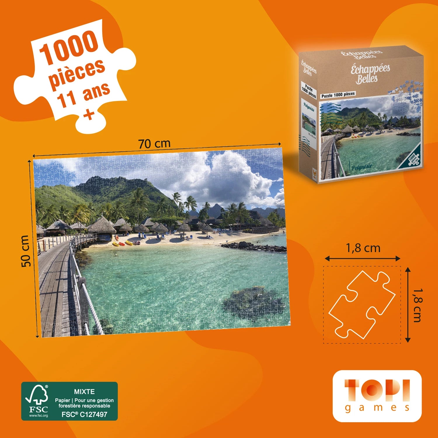 PZ ECHAPEES BELLES POLYNESIE 1000PCS