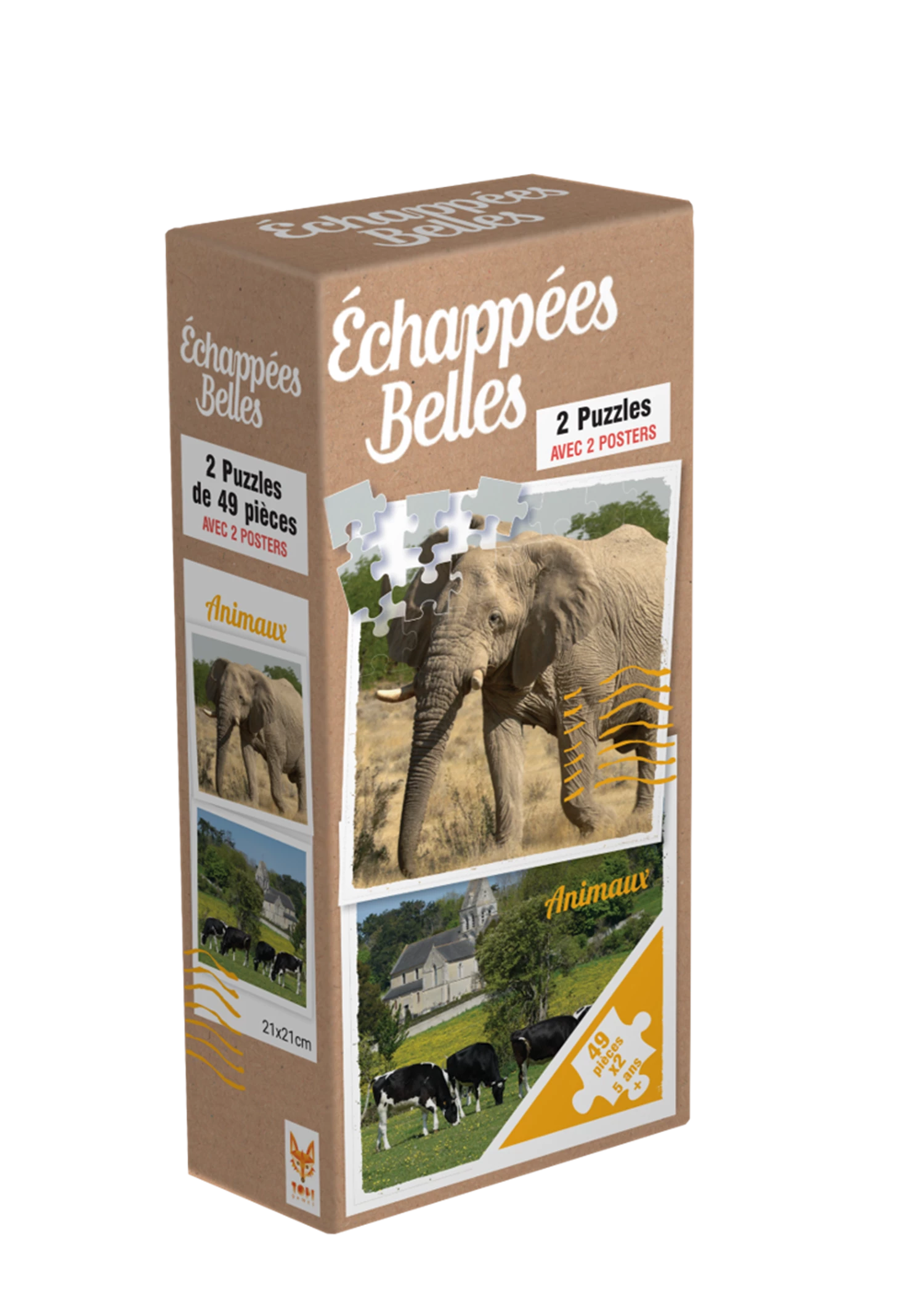 PZ ECHAPEES BELLES ANIMAUX 2X49PCS