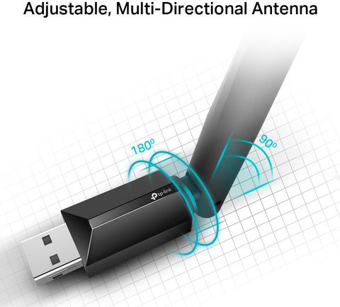 TP-LINK HighGain WiFi Antenna ARCHERT2U Plus, Dualband Adapter USB 2.0