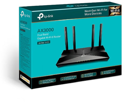 TP-LINK AX3000 Wi-Fi 6 Router Archer AX50 Dual Core