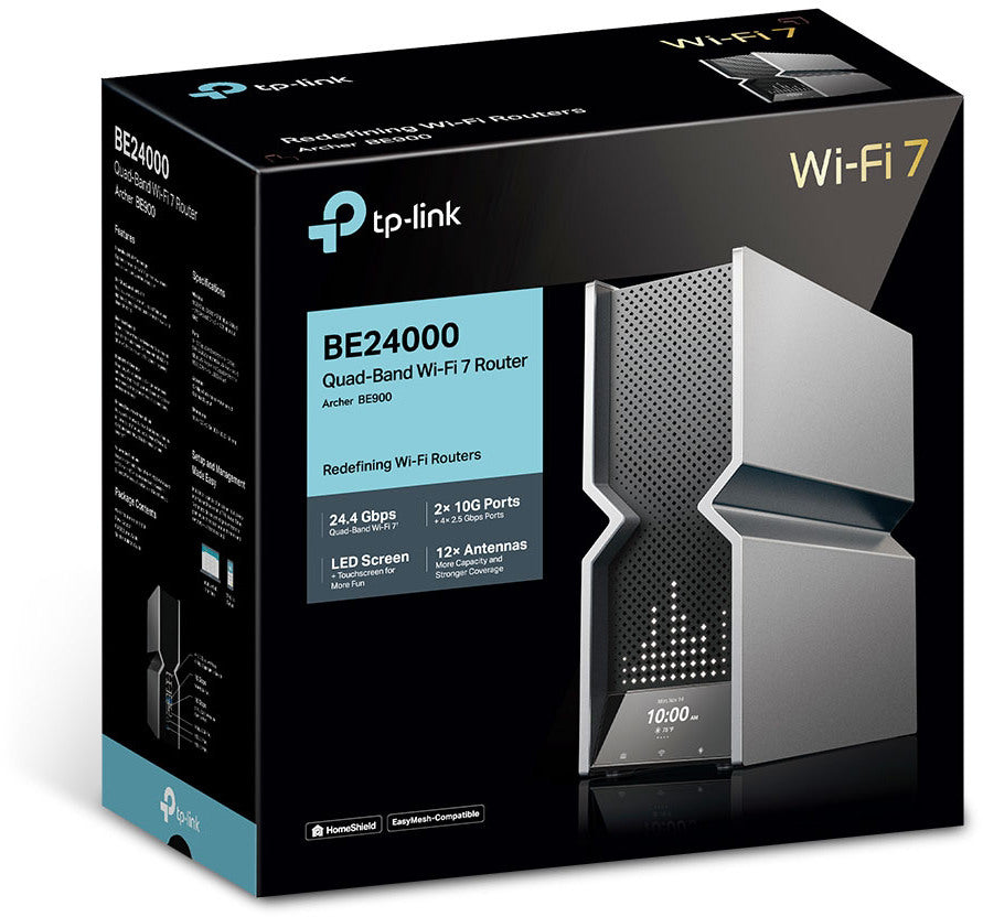 TP-LINK Quad Band Wi-Fi 7 Router Archer BE900 BE24000