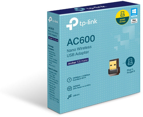 TP-LINK Archer T2U Nano AC600 Mbps Archer T2U N Wi-Fi USB Adap.