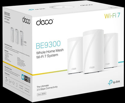 TP-LINK WHMesh Wi-Fi 7 System Deco BE65(3-pack) BE9300