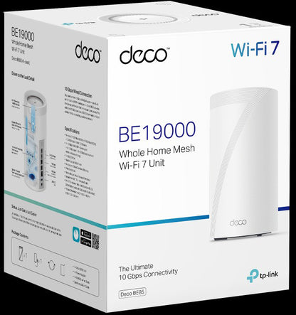 TP-LINK WHMesh Wi-Fi 7 Unit Deco BE85(1-pack) BE19000