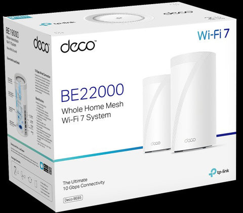 TP-LINK WHMesh Wi-Fi 7 System Deco BE85(2-pack) BE19000