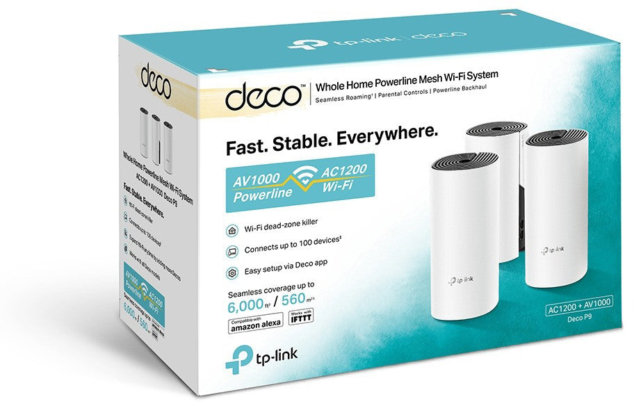 TP-LINK Deco P9(3-pack) AC1200 Deco P9(3-pack) Whole-Home Mesh Wi-Fi System