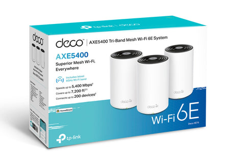 TP-LINK WHMesh WiFi 6E System Deco XE75(3-pack) AXE5400 white