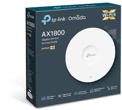 TP-LINK AX1800 CeilingMount DualBand EAP620 HD WiFi 6 Access Point