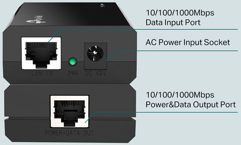 TP-LINK POE150S POE150S IEEE 802.3af PoE Injector