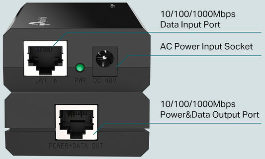 TP-LINK PoE Injector Adapter POE160S