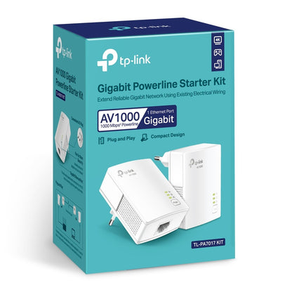 TP-LINK Gigabit Powerline Starter Kit TL-PA7017 KIT TL-PA7017 KIT