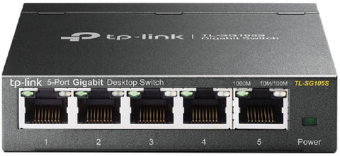 TP-LINK 5-Port Gigabit Desktop Switch TL-SG105S Desktop Steel Case