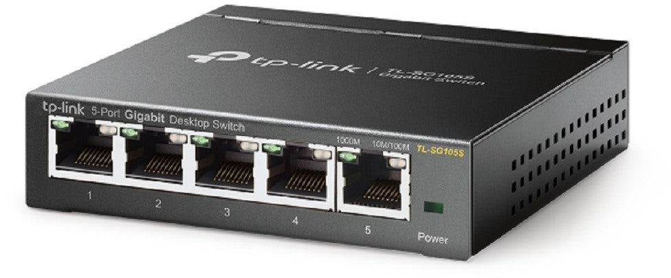 TP-LINK 5-Port Gigabit Desktop Switch TL-SG105S Desktop Steel Case