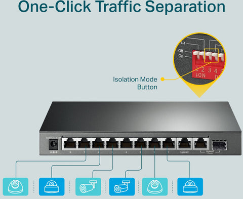 TP-LINK TL-SG1210MP TL-SG1210MP 10-Port GB Switch 8-Port PoE+