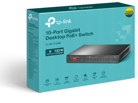 TP-LINK TL-SG1210MP TL-SG1210MP 10-Port GB Switch 8-Port PoE+