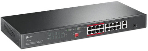 TP-LINK 16-Port Rackmount Switch TL-SL1218P with 16-Port PoE