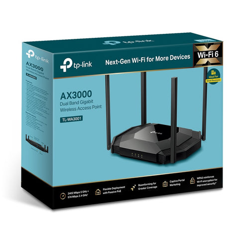 TP-LINK Dual-Band WiFi 6 Access Point TL-WA3001 AX3000