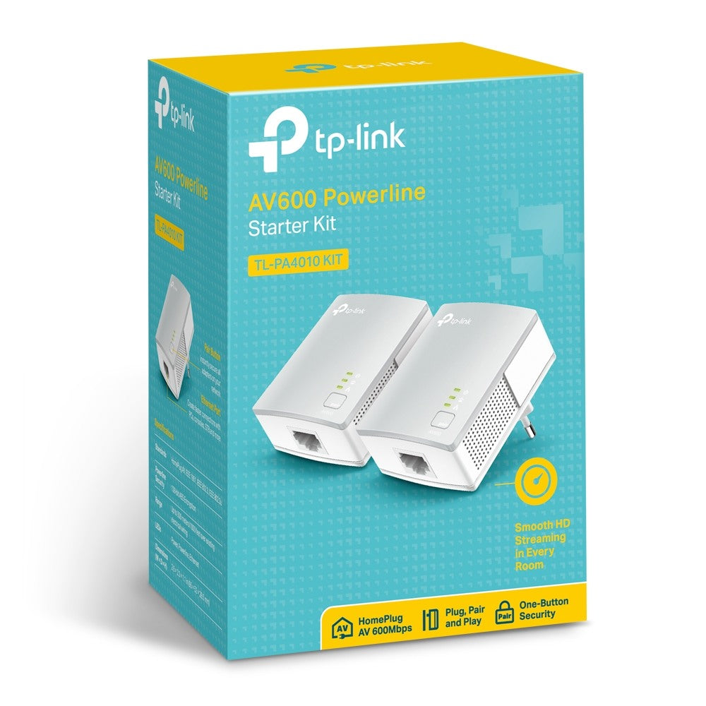 TP-LINK Nano Powerline Adapter TLPA4010K 500Mbps Starter Kit