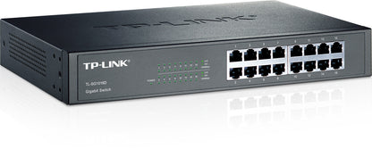 TP-LINK 16-Port-Gigabit-Switch TLSG1016D 10/100/1000 Mbit/s