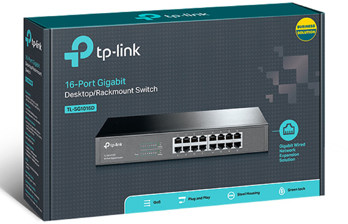 TP-LINK 16-Port-Gigabit-Switch TLSG1016D 10/100/1000 Mbit/s