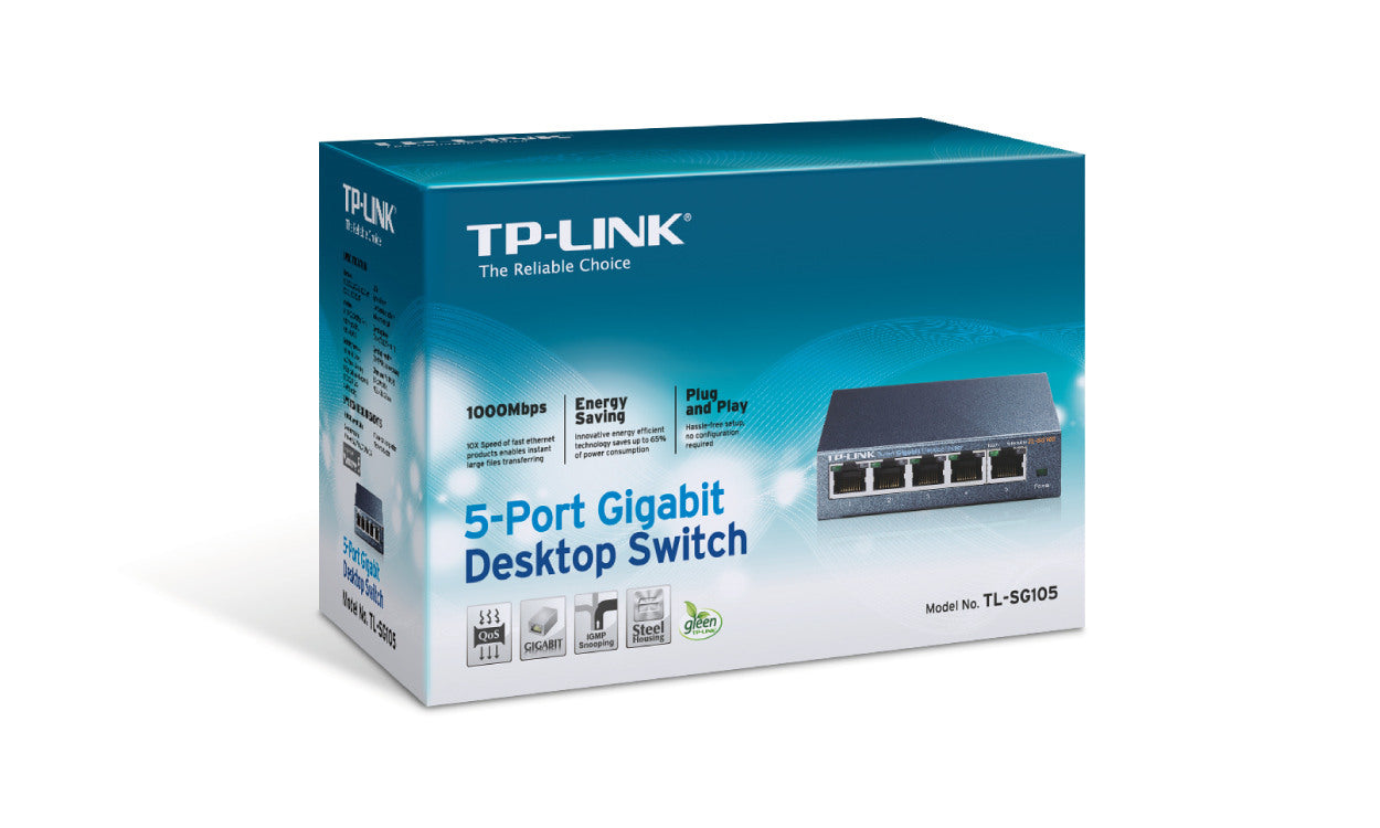 TP-LINK 5-port Metal Gigabit Switch TLSG105