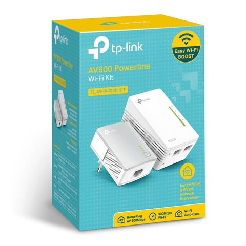 TP-LINK WLAN Powerline Repeater Kit TLWPA4220 300Mbps