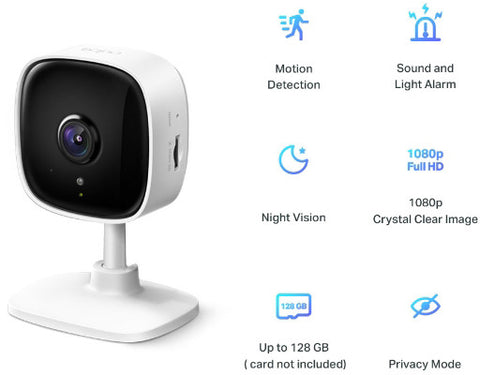 TP-LINK WiFi Camera Tapo C100 Home Security Day/Night view