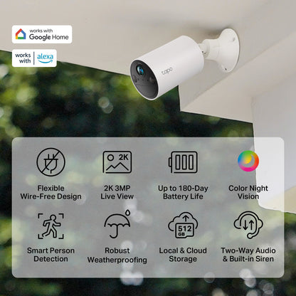 TP-LINK Smart Wless Security Camera Tapo C410 3MP