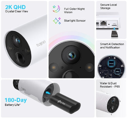 TP-LINK C420 Smart Wless Security Cam Tapo C420S2 2-Pack