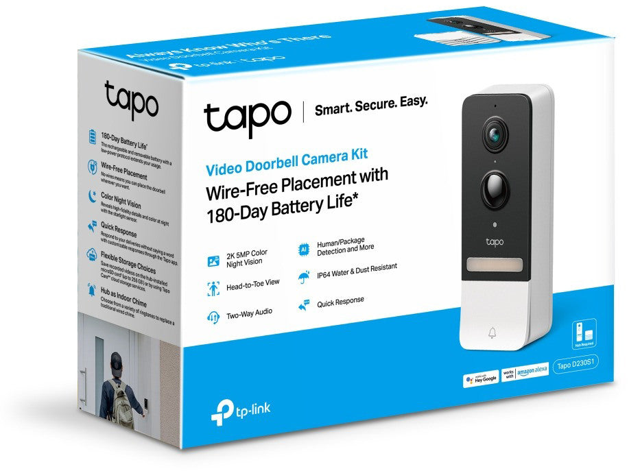 TP-LINK Smart Video Doorbell Cam Kit Tapo D230S1