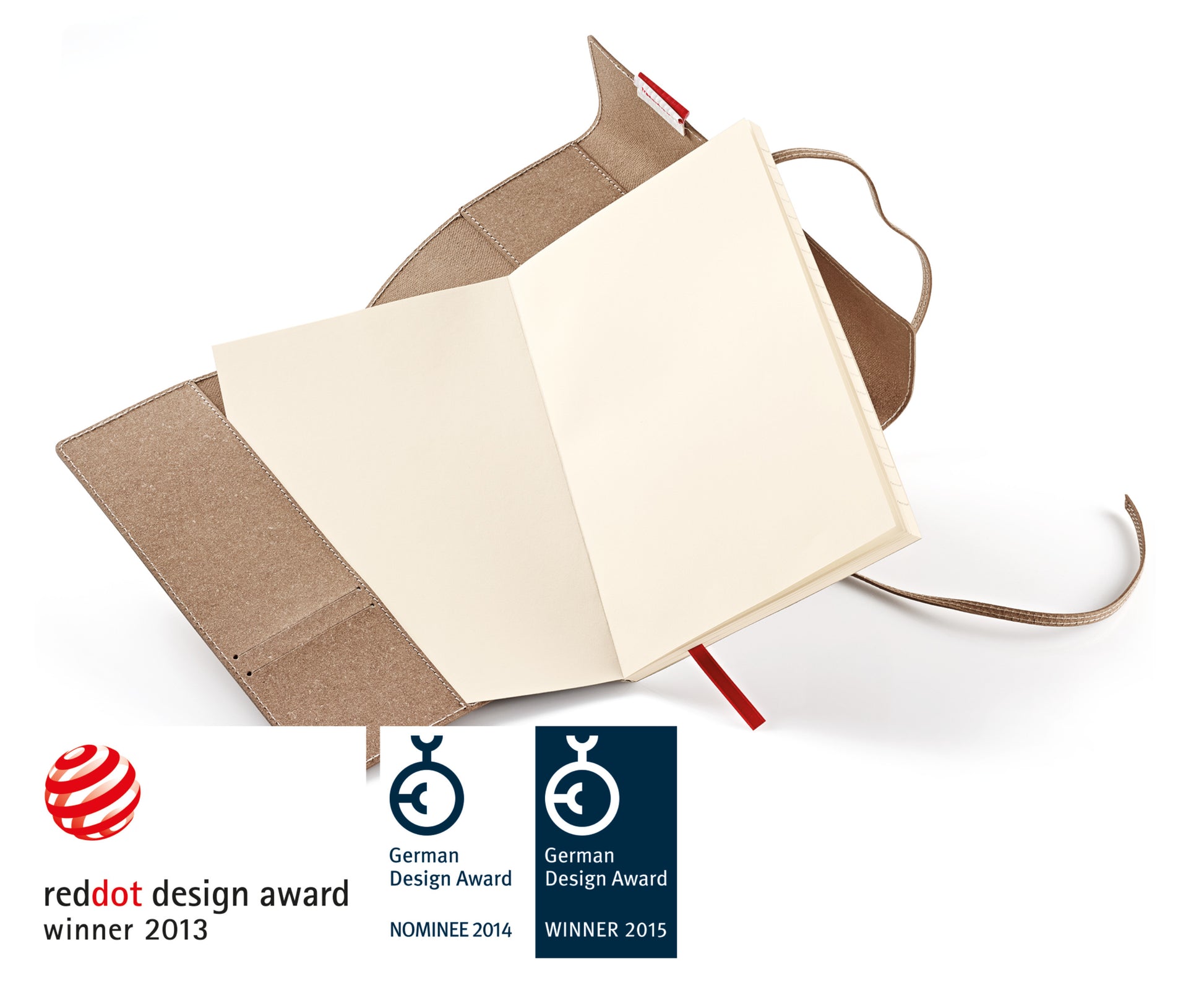 TRANSOTYPE senseBook FLAP REFILL A5 75510500 blanko, M, 135 Seiten beige