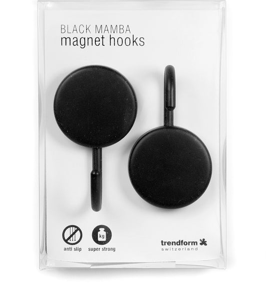 TRENDFORM Hakenmagnet Black Mamba MM4556 schwarz 2 Stück