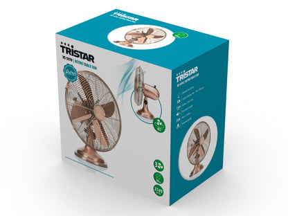 TRISTAR Tischventilator 30cm VE-5970 Kupfer