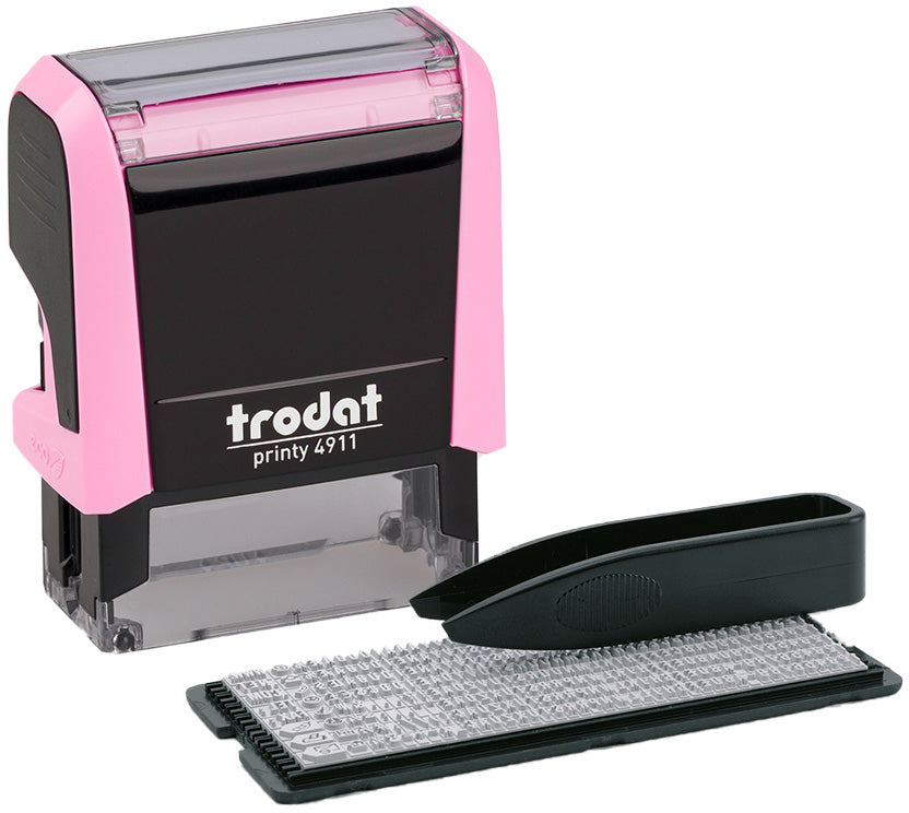 TRODAT Printy 4911 Typo 3 Zeilen Text 180855 pastellrosa