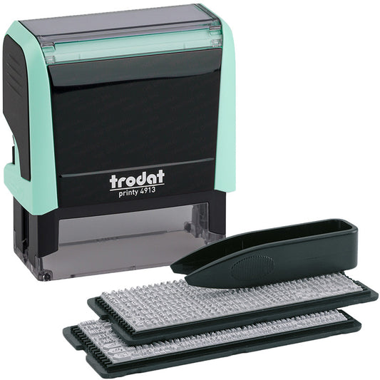 TRODAT Printy 4913 Typo 5 Zeilen Text 180862 pastellgrün