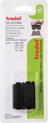 TRODAT Stempelkissen 6/4911EKSCB schwarz 2 Stück