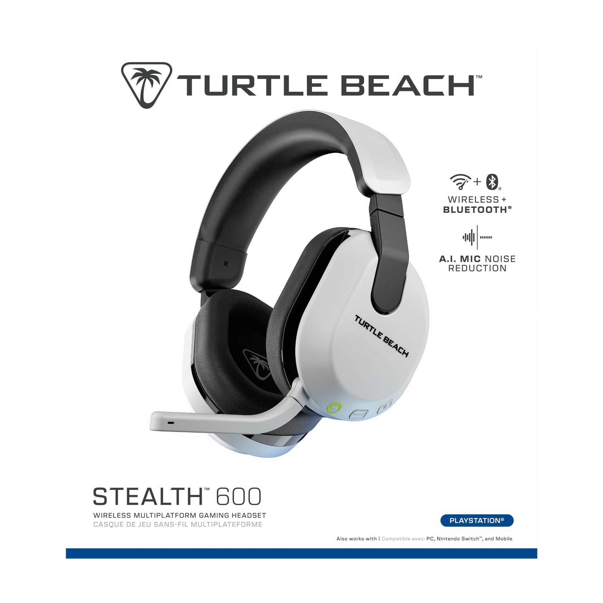 TURTLE BEACH Stealth 600 GEN3, White TBS-3102-15 Wireless Headset for PS5