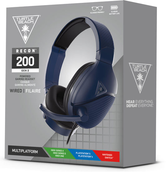 TURTLE BEACH RECON 200 Midnight Blue TBS-6310-02 Gen 2,Headset Multiplattform